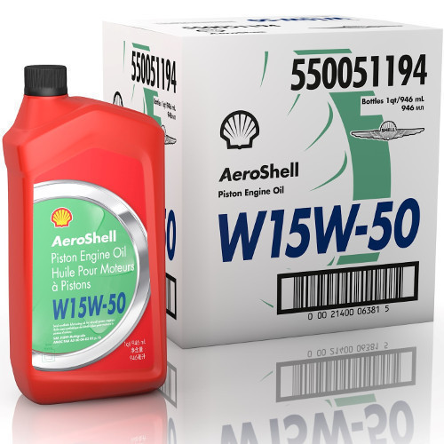 AeroShell 15W-50 - 6 x 1 US Quart Bottles
